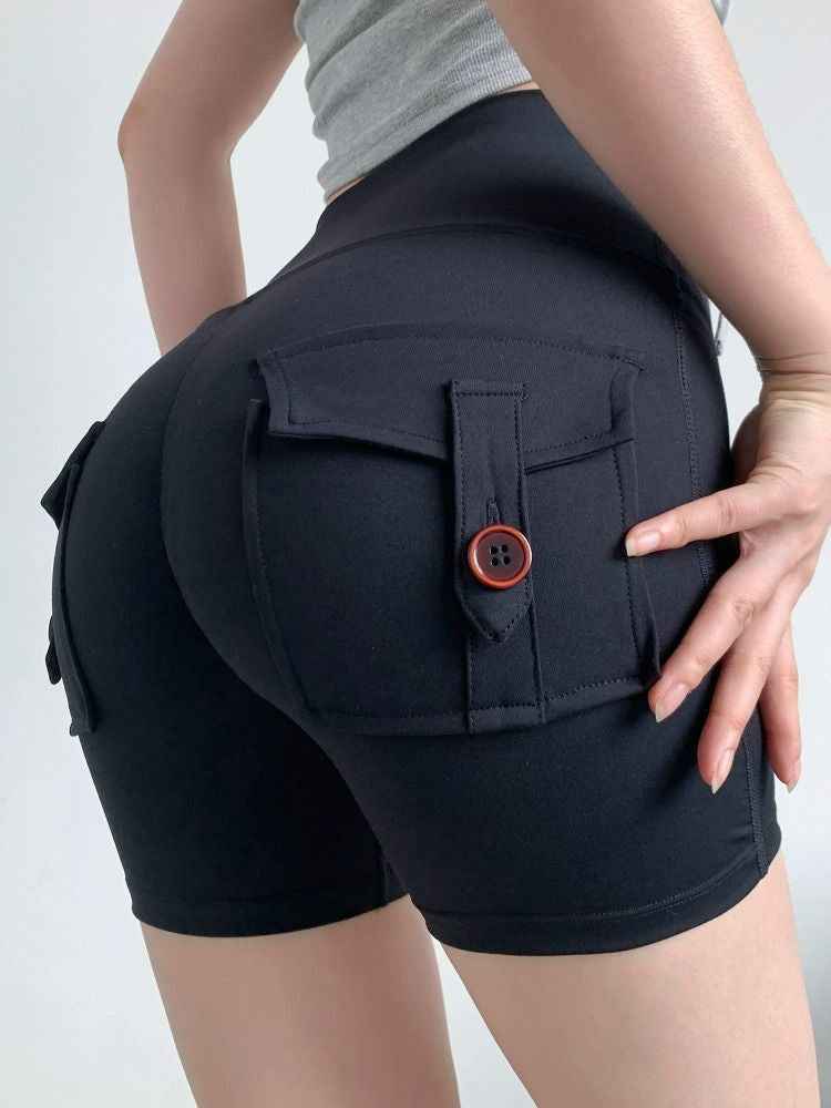 Workwear Peach Butt Lifting Fitness Shorts