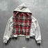 Stitching Double-sided Wear Special-interest Design Hooded Sweater