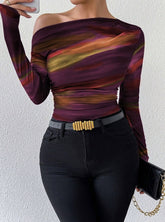 Print Long Sleeve Graphic Tees for Women - Stylish Tops - Florence Luxe