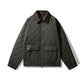 Corduroy Plaid Jacket - Rhombus Cotton-Padded Coat for Ultimate Comfort