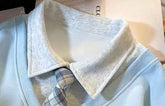 Two-piece Polo Collar Sweater for Women - Loose-fitting Non-Hoodie for Spring & Autumn