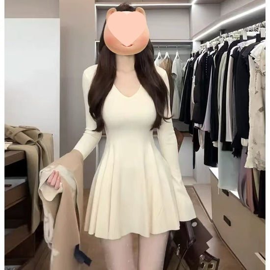 Slimming Short Dress: Elegant Slim Waist Short Dress for a Chic Look - Florence Luxe