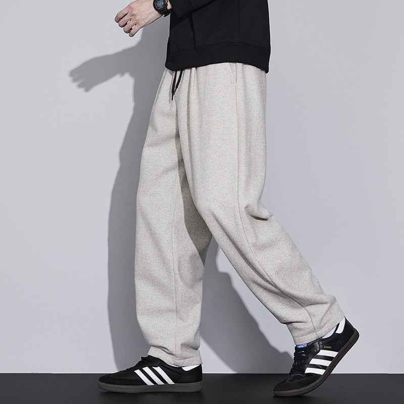 Retro Wool Tapered Pants - Stylish Mens Casual Loose Pants for Everyday Wear