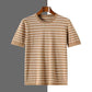 New Striped Round Neck Breathable Men&