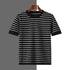 New Striped Round Neck Breathable Men&