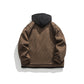 Color Matching Hooded Jacket Men with Three-Dimensional Pocket Retro Style - Florence Luxe