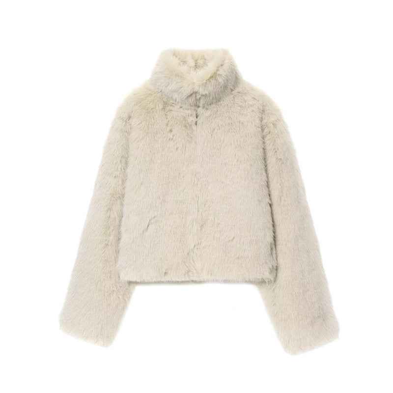 Artificial Fur Short Coat Jacket for Stylish Comfort
