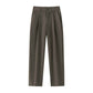 Loose Straight Black Casual Trousers Men