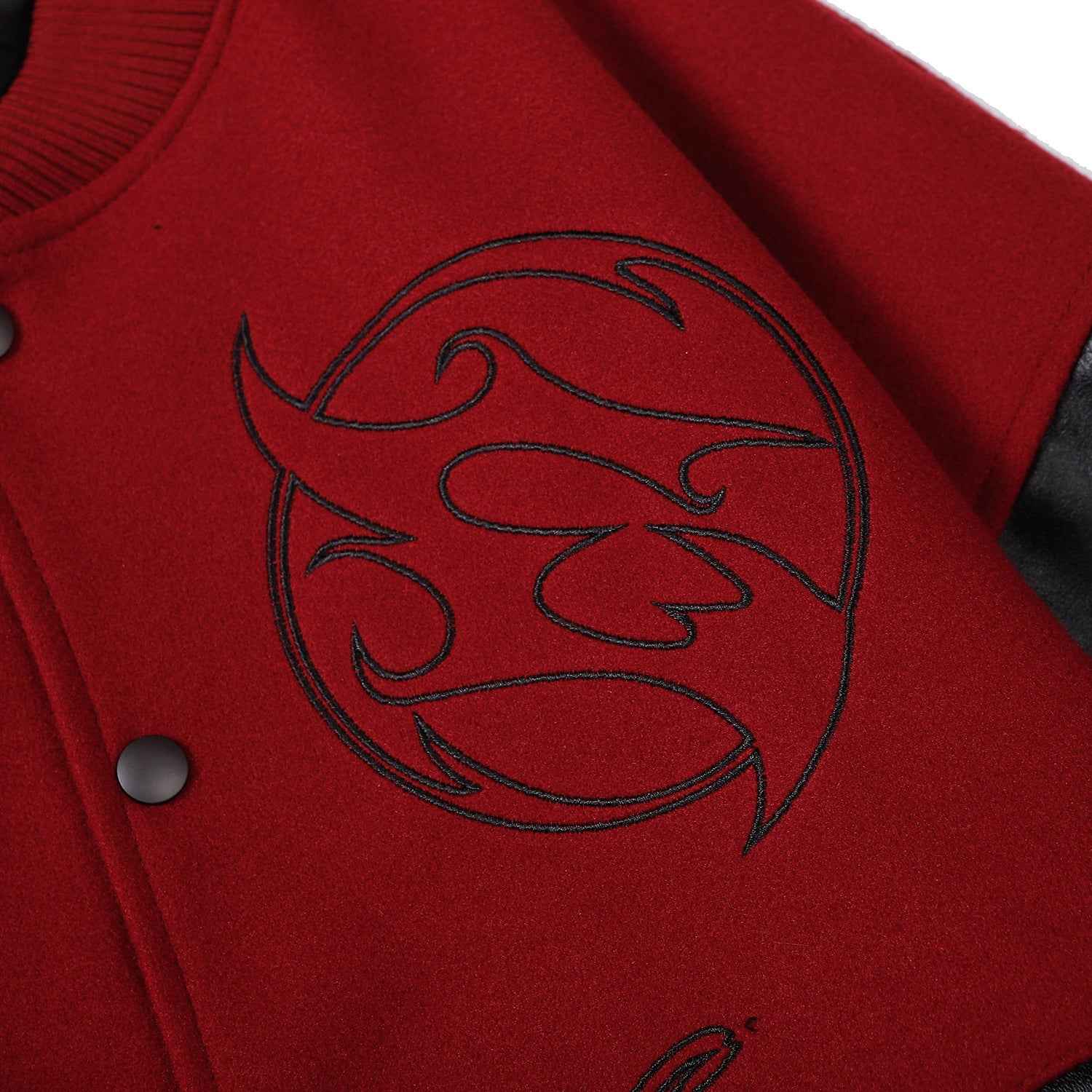 Letter Embroidery Contrast Color Coat Workwear Jacket For Men