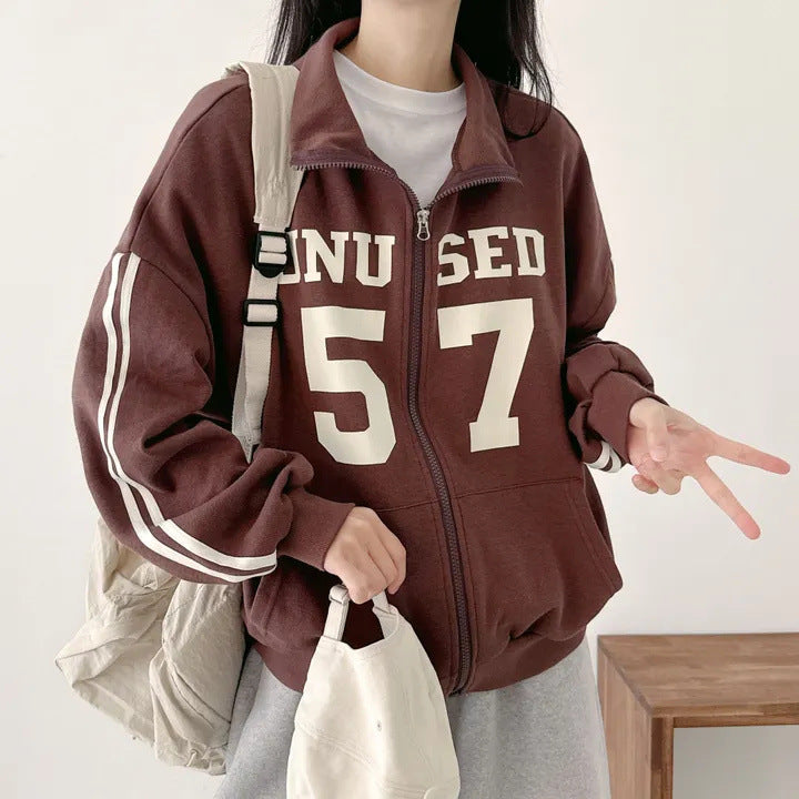 Design Sense Niche Couple Coat High Street Two Bars Raglan - Florence Luxe