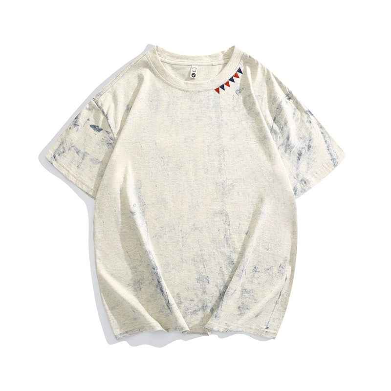 Tie Dye Short Sleeve T-Shirt - Full Printing Fashion Tee