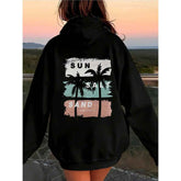 Hooded Hoodie with Printed Top for Stylish Comfort