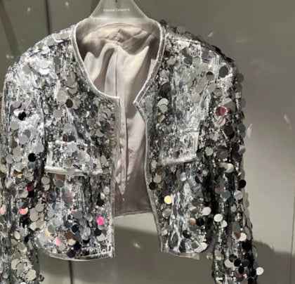 Sequined Coat for Women - Autumn Cool Wind Top