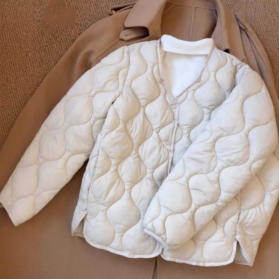 Thermal Slim Fit Lightweight Cotton Coat Jacket.