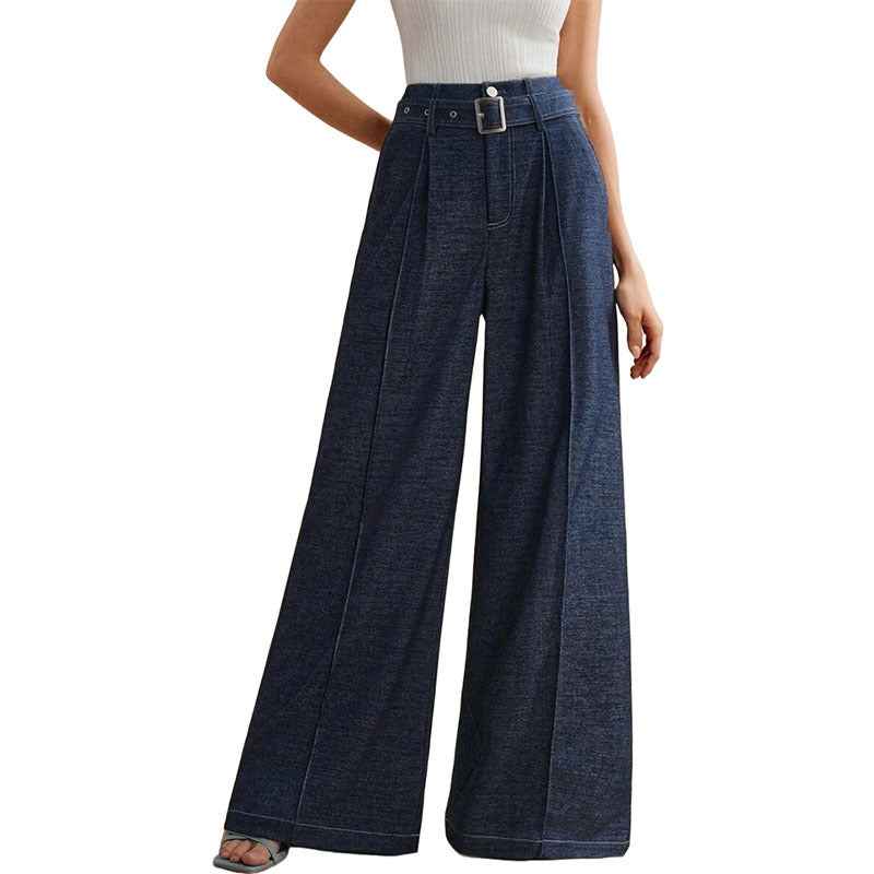 Wide-leg High Waist Jeans For Women