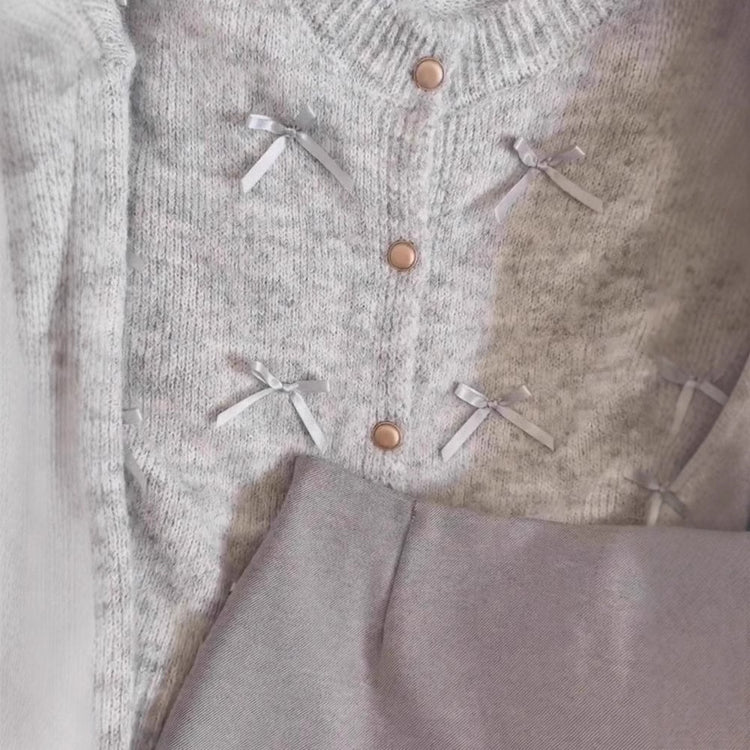 Gray Knitted Sweater for Women - Stylish Autumn and Winter Wear - Florence Luxe