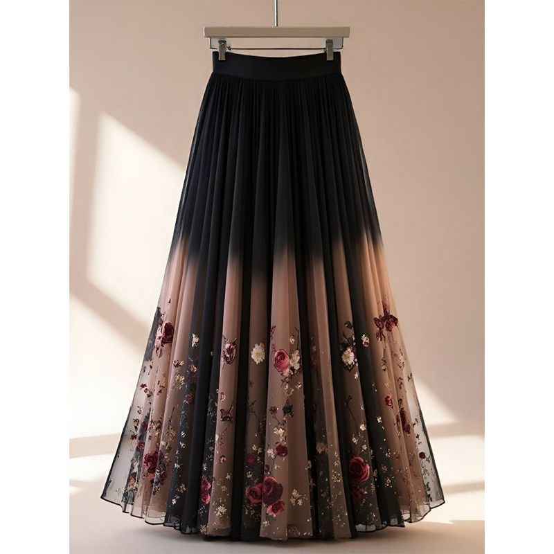 Flab Hiding Printed Skirt for Women - Gentle and Sweet Design