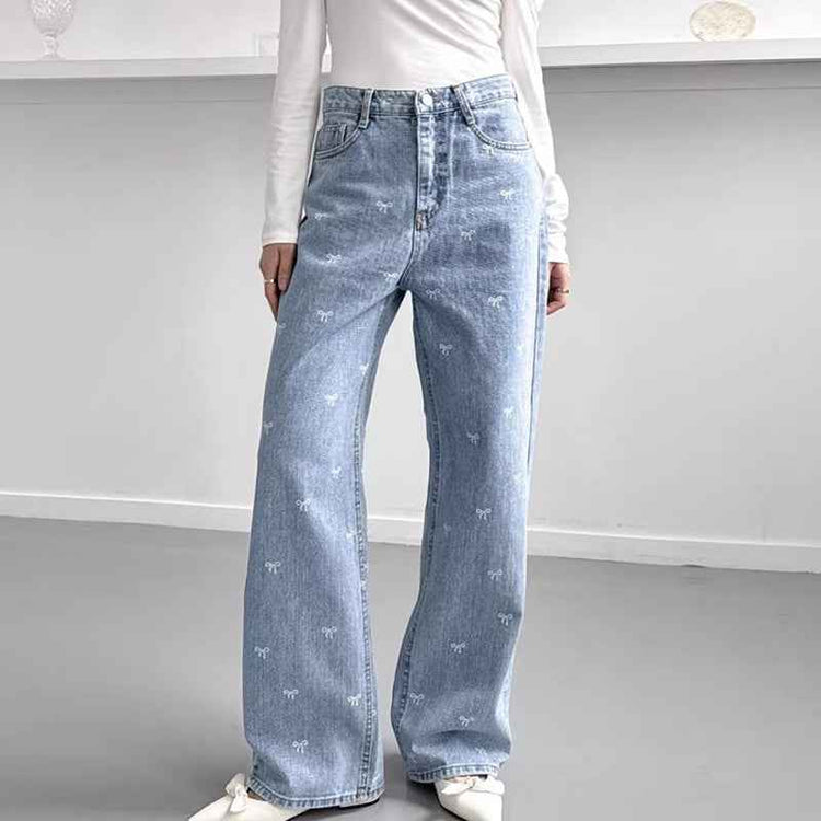 All-Matching Wide Leg Jeans for Women - Stylish and Versatile Fashion Essential