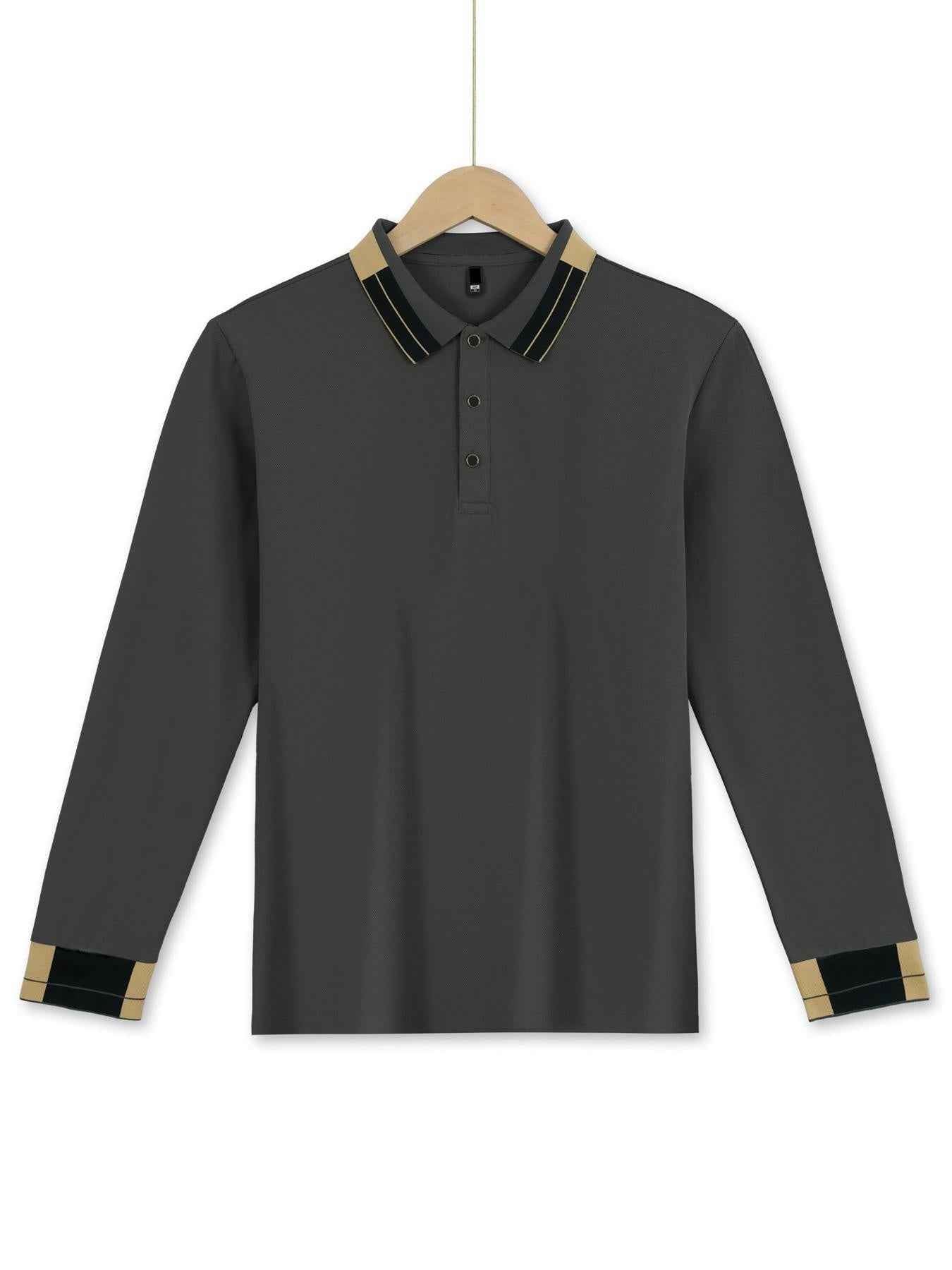Long Sleeve Lapel Men&