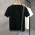 Striped Knitted Summer T-Shirt for Men - Youth Slim Fit High-end Retro Short Sleeve