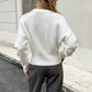Stylish Long-sleeved Shirt Sweater Coat