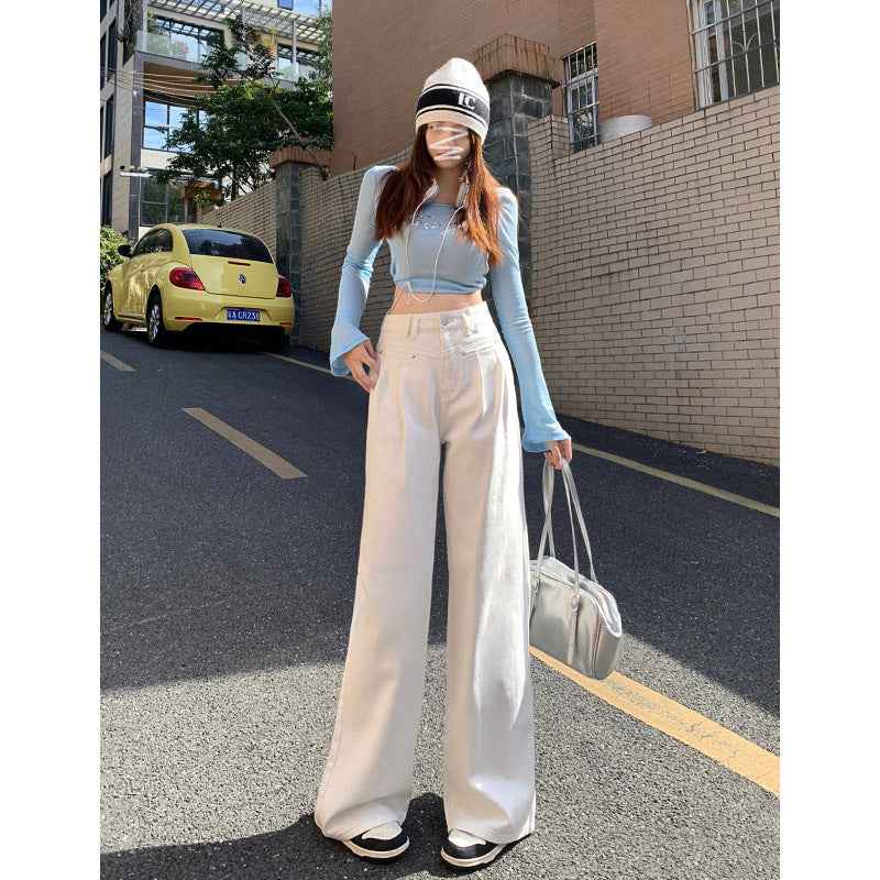 Autumn Wide Leg Jeans Women - Trendy and Comfortable Fit for Fall Fashion