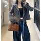 Handmade Ribbon Knitted Cardigan Coat For Women.