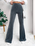 High Waist Corduroy Bell-Bottom Pants for Women - Wide Leg Style - Florence Luxe