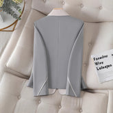 Elegant Fashion High-end Contrast Color Temperament Coat.