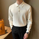 Lapel Long Sleeve Men&