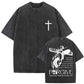 Christian Vintage Washed T-shirt - Jesus Forgive Them Father Design, Perfect Christian Jesus Forgive Them T-shirt