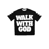 Personality Street Hip Hop Style Letter Pattern T-shirt Retro - Trendy Hip Hop Letter Pattern T-shirt