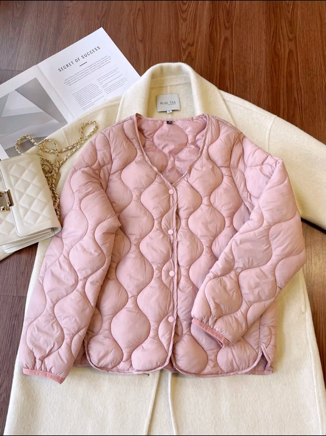 Thermal Slim Fit Lightweight Cotton Coat Jacket.