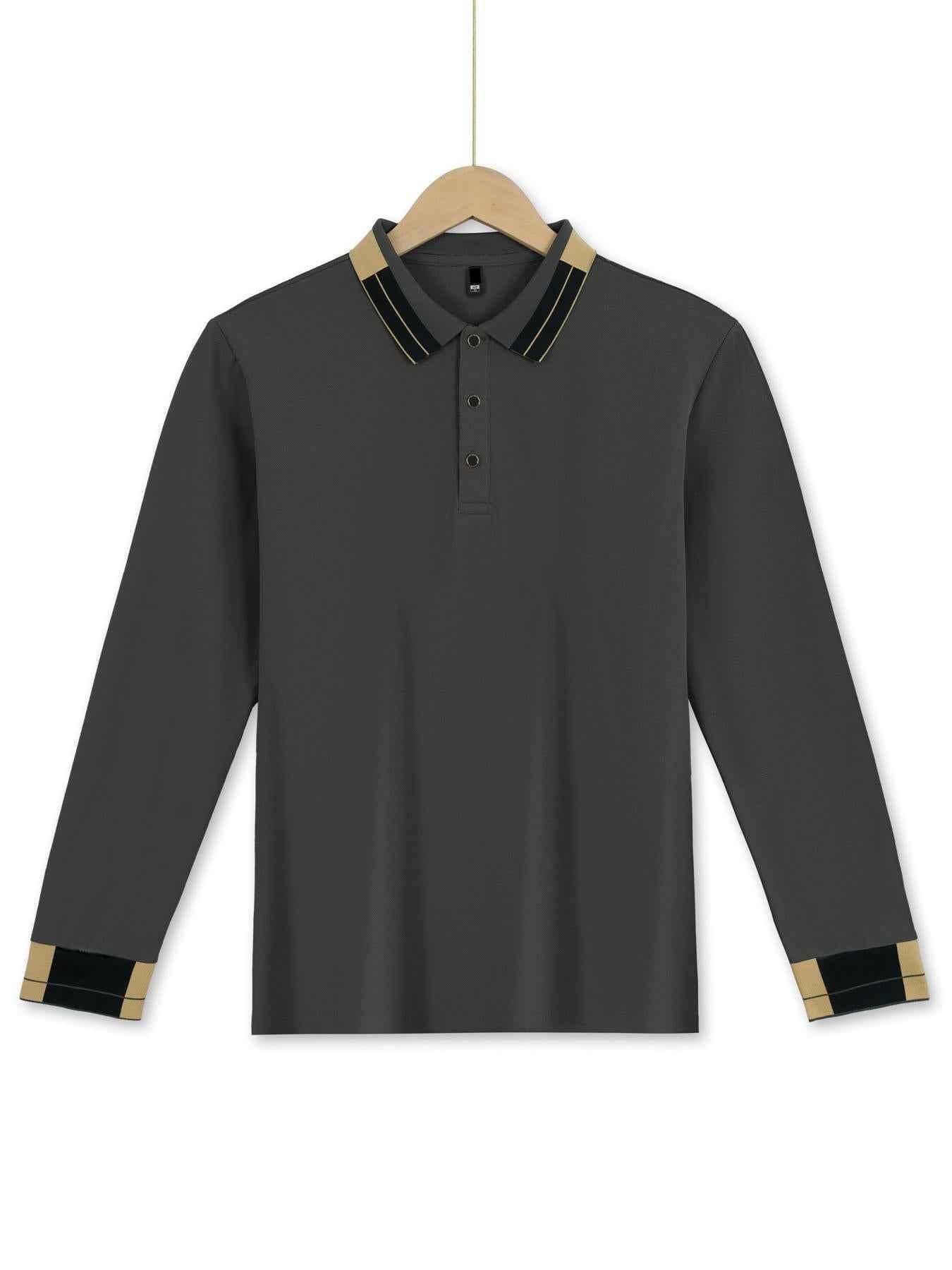 Long Sleeve Lapel Men&
