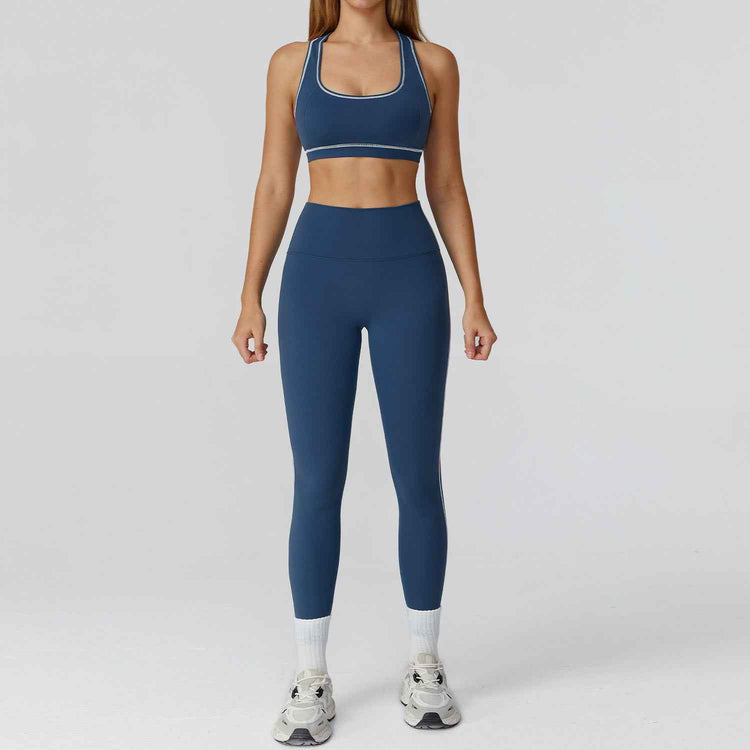 Zipper Slim Fit Yoga Suit - Three-Piece Health Sports Activewear