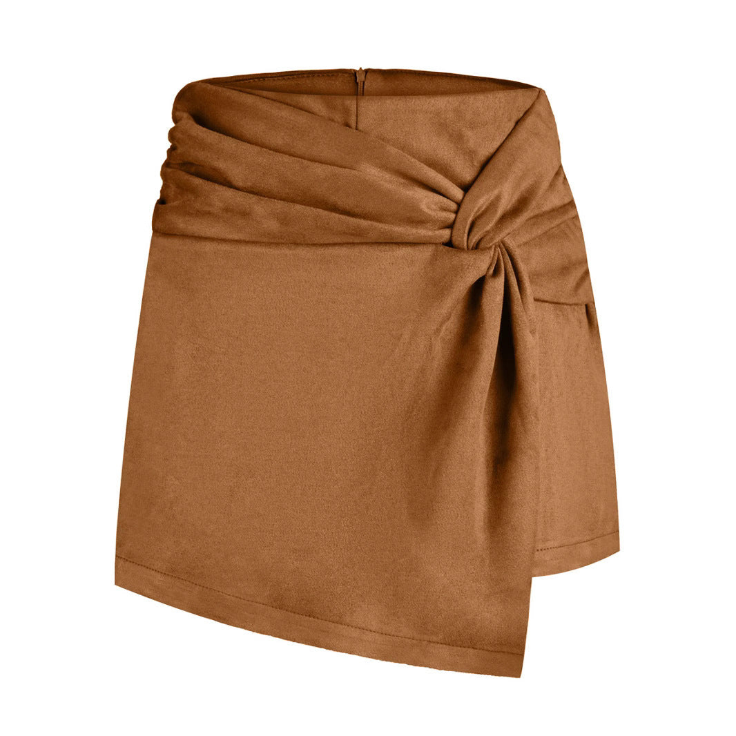Heap Pleated Half-Length Shorts Skirt for Women - Florence Luxe