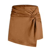Heap Pleated Half-Length Shorts Skirt for Women - Florence Luxe
