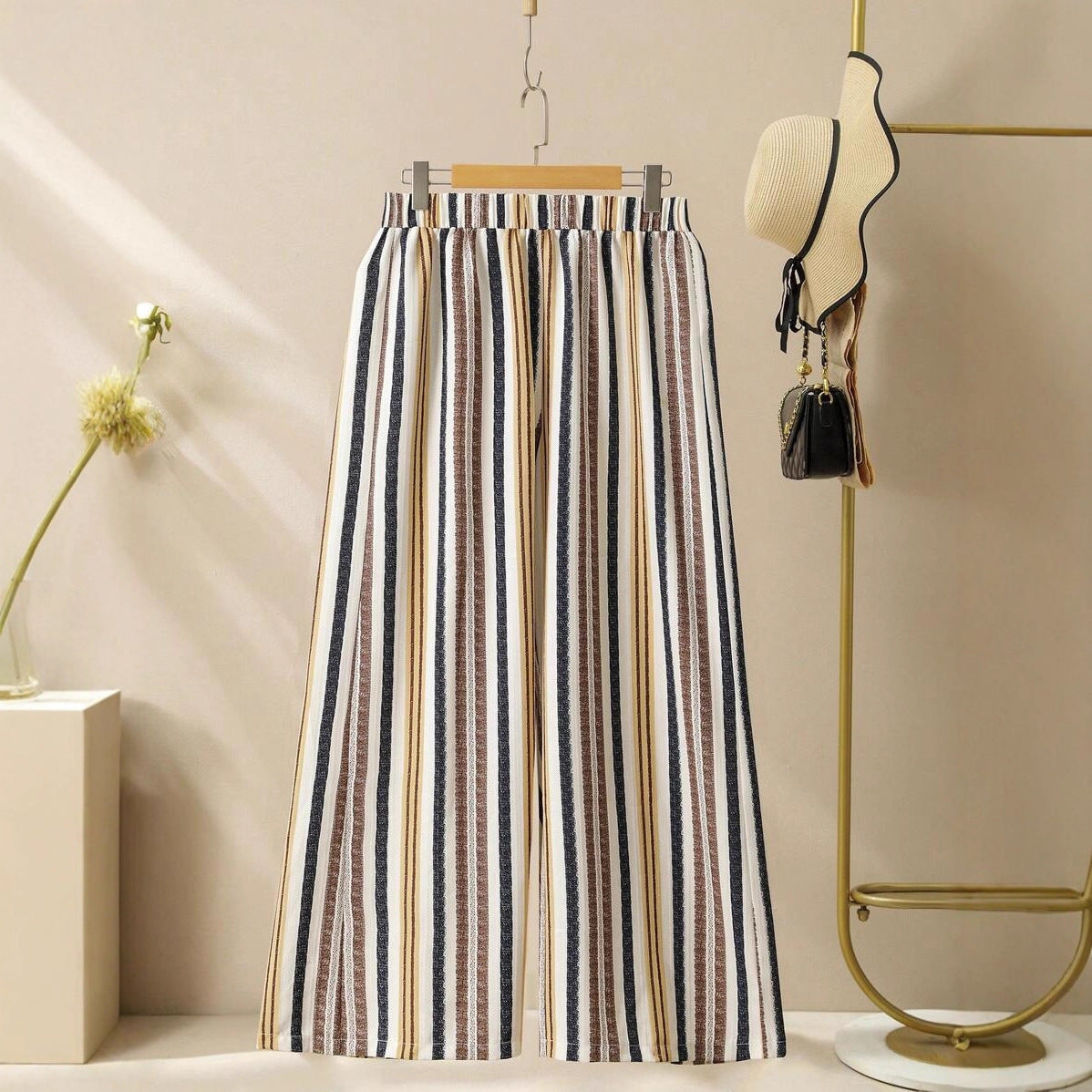 Striped V-neck Suit for Women - Stylish & Chic Design - Florence Luxe