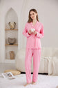 RONGTAI Womens Cotton Pajama Sets Comfy Fall Winter Long Sleeve Sleepwear 2 Pcs PJs Nightwear S-XXL