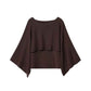 European And American Style Fashionable Loose Versatile Layered Knitted Top