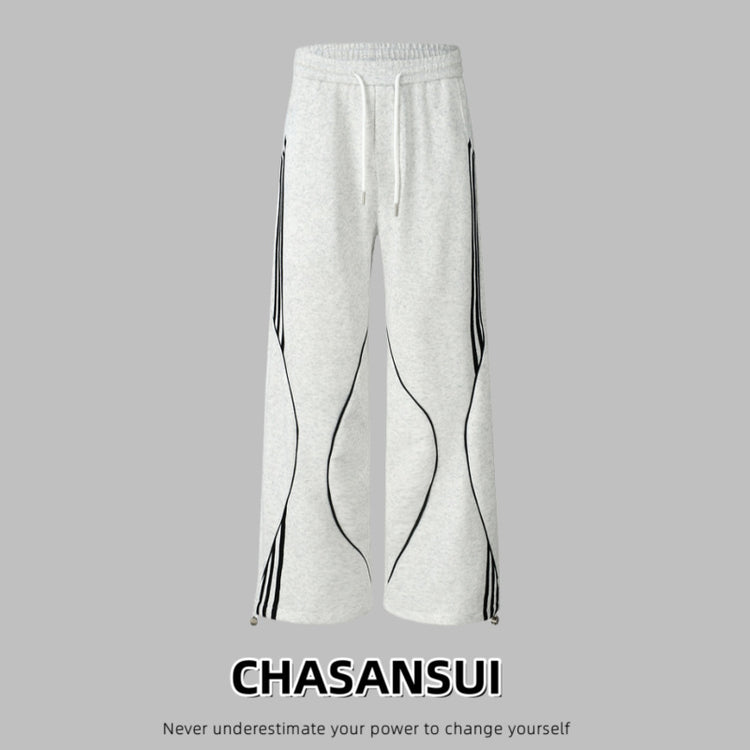 Autumn And Winter Leisure Sweatpants Loose Wide Leg Straight.