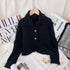 Knitted Cardigan Women - Lapel Single Breasted Casual Irregular Sweater Jacket - Florence Luxe