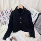 Knitted Cardigan Women - Lapel Single Breasted Casual Irregular Sweater Jacket - Florence Luxe