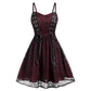 Skull Strap Dress Halloween Lace-up - Florence Luxe