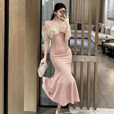 French Banquet Dress for Women - Elegant Parisian Style