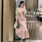 French Banquet Dress for Women - Elegant Parisian Style