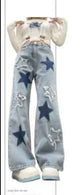 Retro Raw Edge Star Jeans for Women - Versatile Style and Comfort