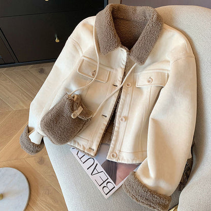 Loose Fur Coat for Women - Thick and Cozy Small Design