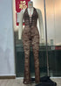 Lash Rope Lace Up Jumpsuit - Slim Fit See-Through Design - Florence Luxe