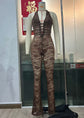 Lash Rope Lace Up Jumpsuit - Slim Fit See-Through Design - Florence Luxe